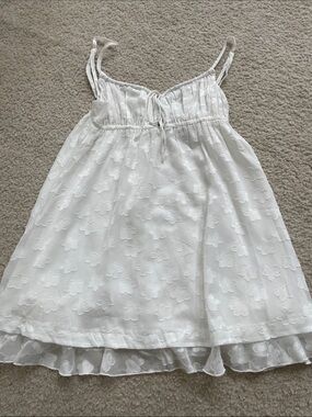 NWT Princess Polly White Floral Embroidered Dress Size 4